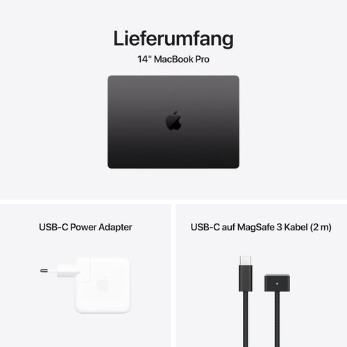 Apple 2024 MacBook Pro Laptop mit M4 Pro Chip mit 12-Core CPU und 16-Core GPU: 14,2" Liquid Retina XDR Display, 24 GB gemeinsamer Arbeitsspeicher, 512 GB SSD Speicher; Silber